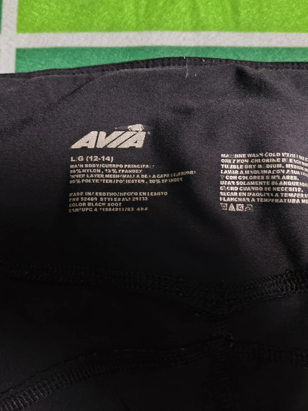 Avia Leggings Women's Large 12-14 Black Athletic Yoga Workout Pants